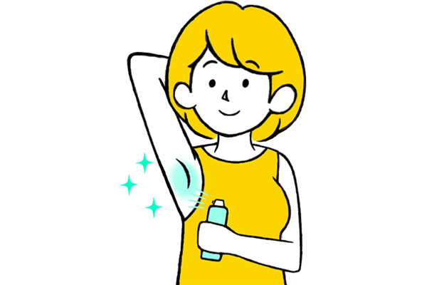 気になるワキ汗の抑え方